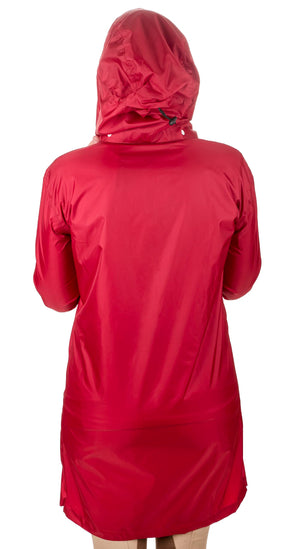 Equine Couture Ladies Downpour Rain Jacket- Red- XS