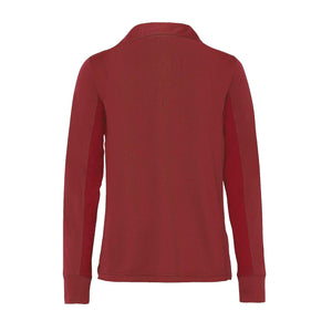 TuffRider Children'S Taylor Long Sleeve Polo - Wine - L