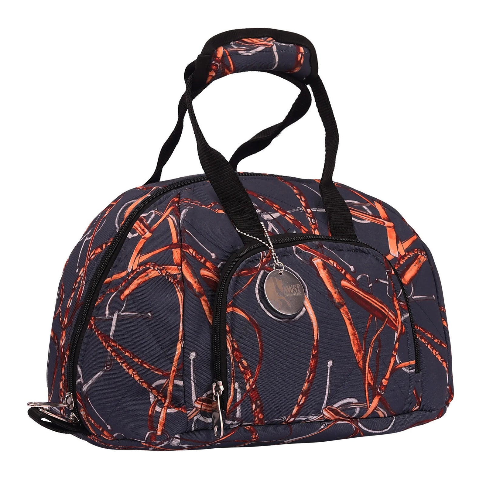 AWST Int'l Lila Snaffle Bit Bridles Helmet Bag- Navy