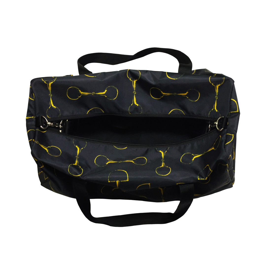 AWST Int'l Lila Vintage Snaffles Duffle Bag - Black