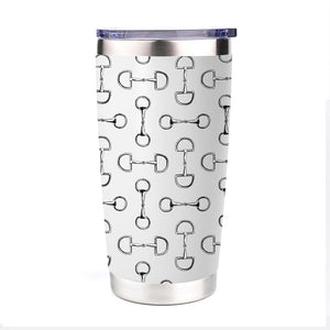 AWST Int'l 20 oz Stainless Steel Tumbler-Lila Vintage Snaffle Bit