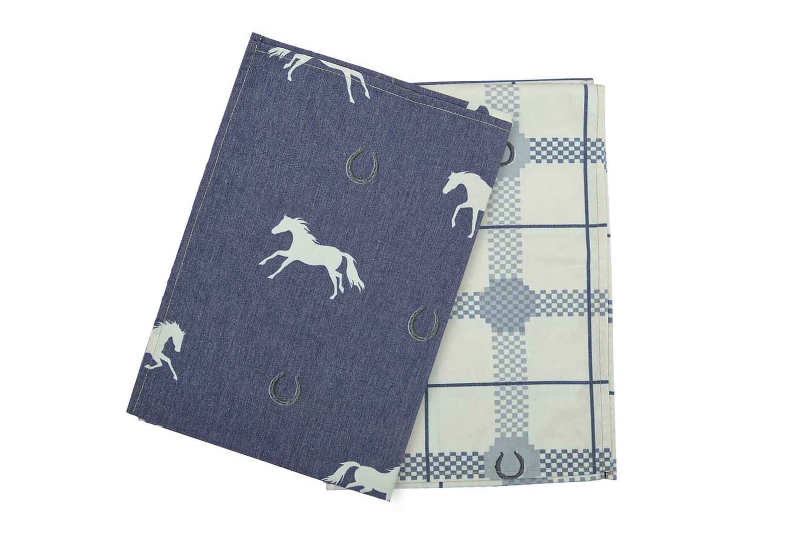 AWST Int'l Lila Denim Blue Kitchen Towel-Set of 2-Blue