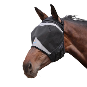 Shires FlyGuard Pro Fine Mesh Fly Mask With Ear Hole
