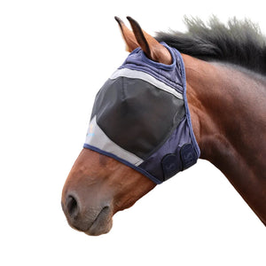 Shires FlyGuard Pro Fine Mesh Fly Mask With Ear Hole