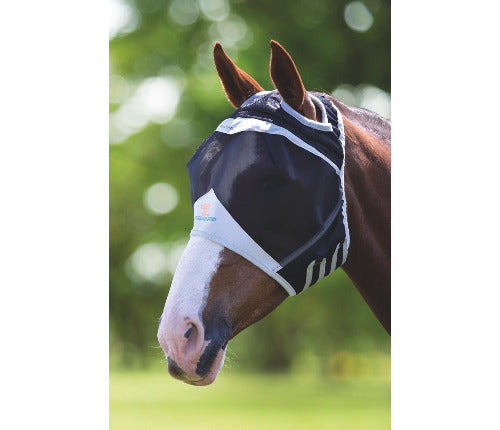 Shires Fine Mesh Fly Mask with Ear Holes