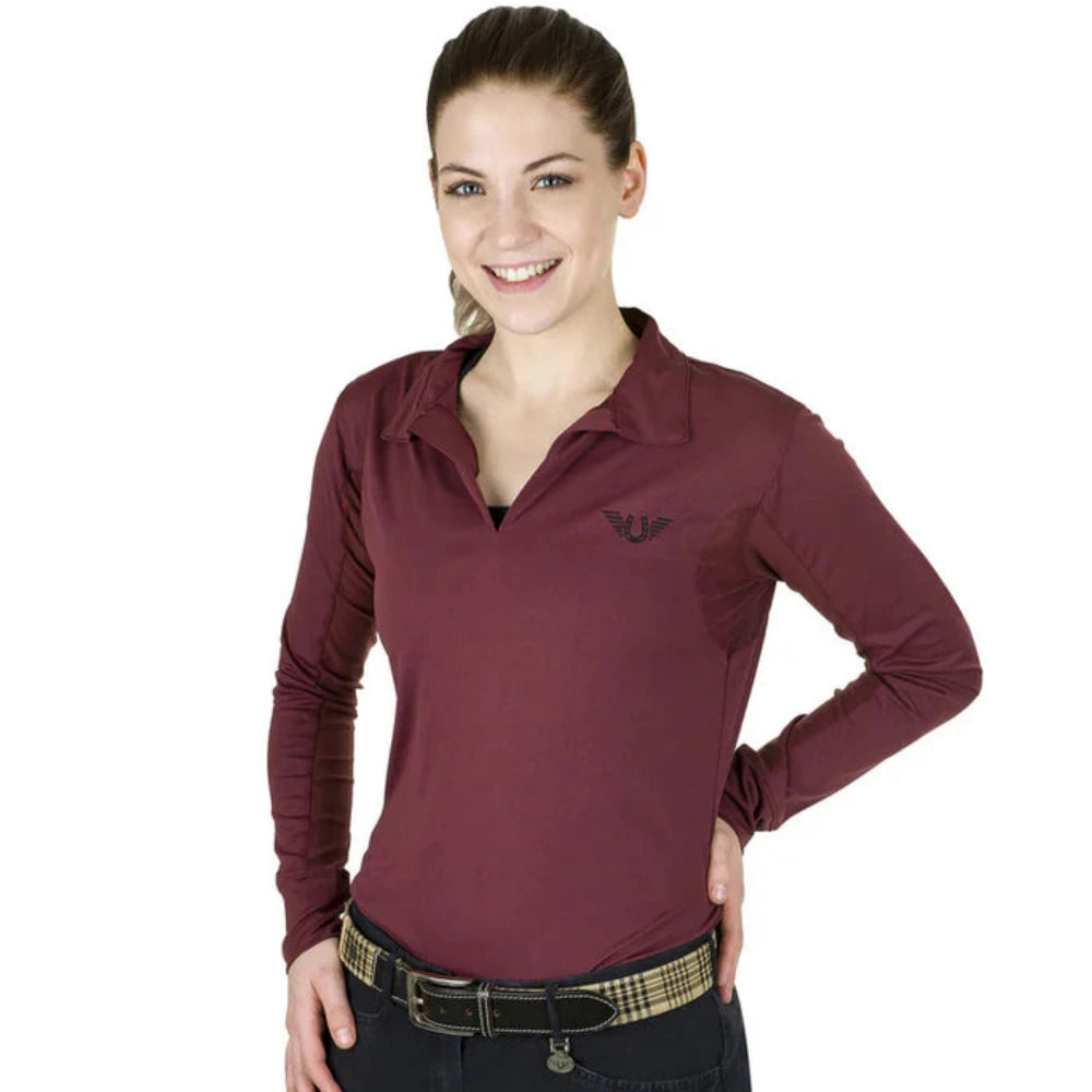 TuffRider Ladies Taylor Long Sleeve Polo