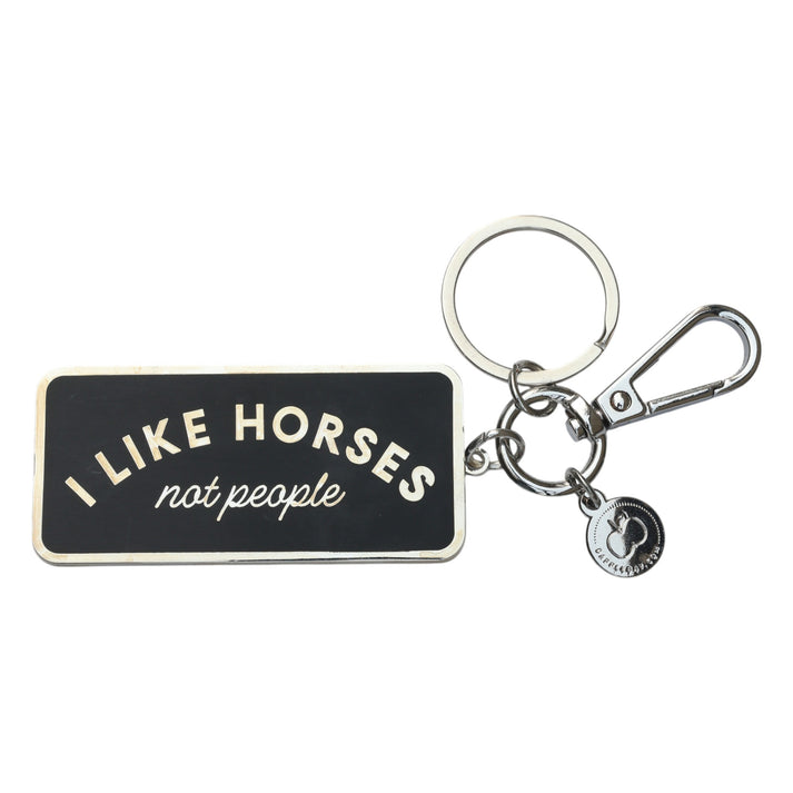 Dapplebay Keychain-I Like Horses