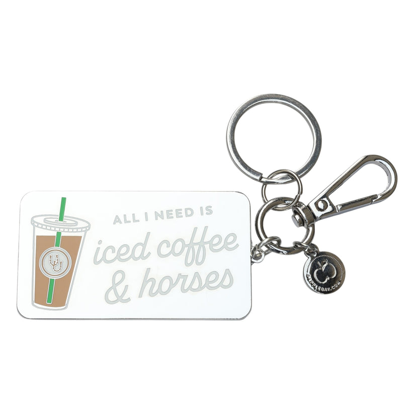 Dapplebay Iced Coffee and Horses - Keychain