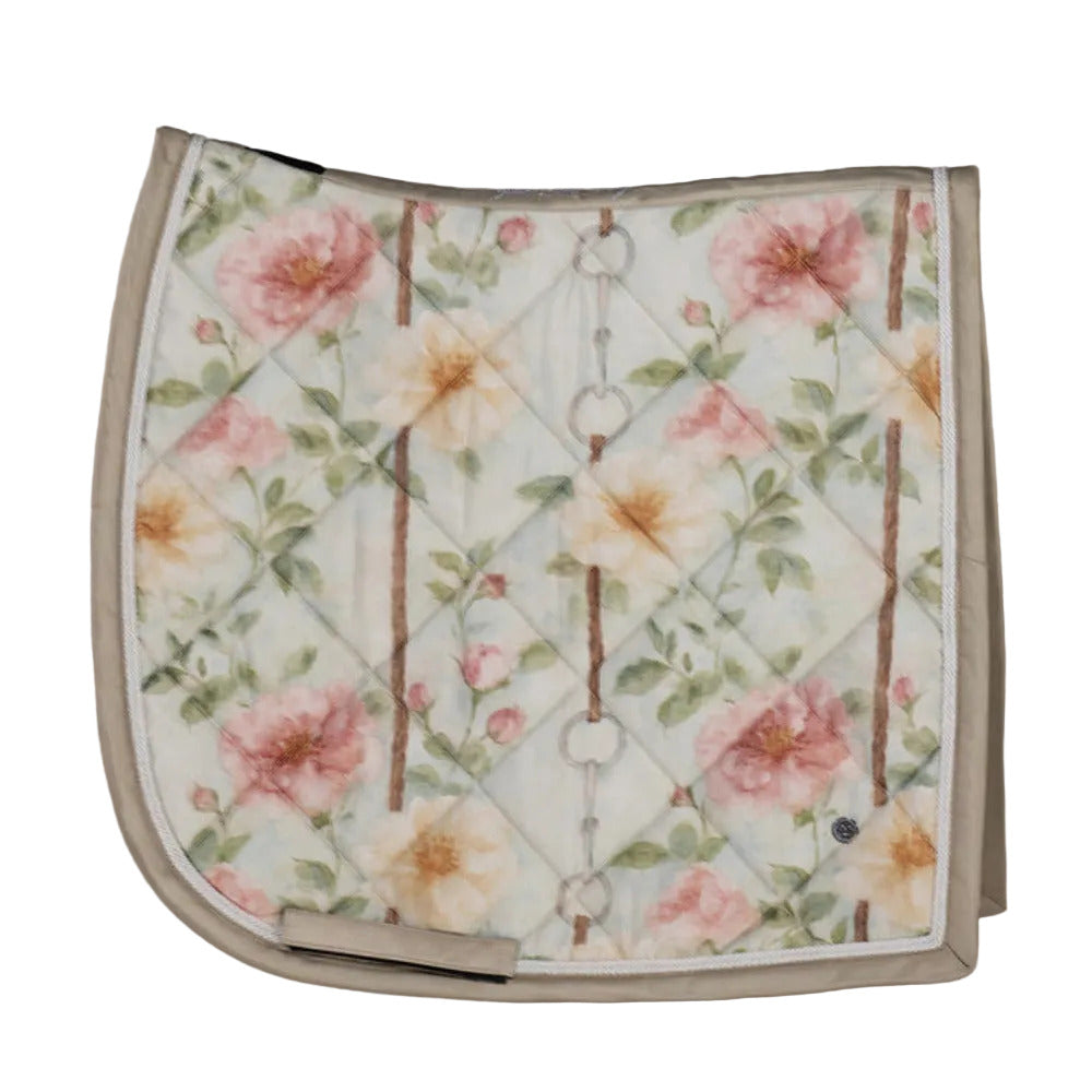 Dapplebay Vintage Floral Dressage Saddle Pad