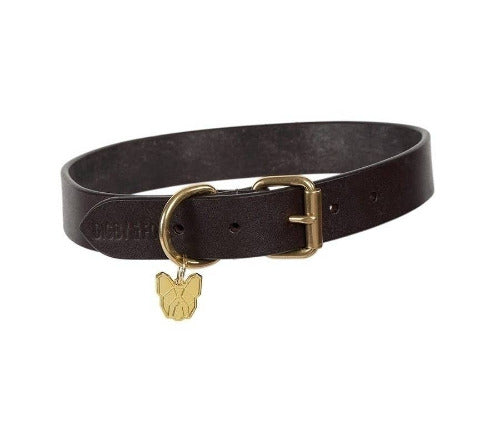 Shires Digby & Fox Flat Leather Dog Collar