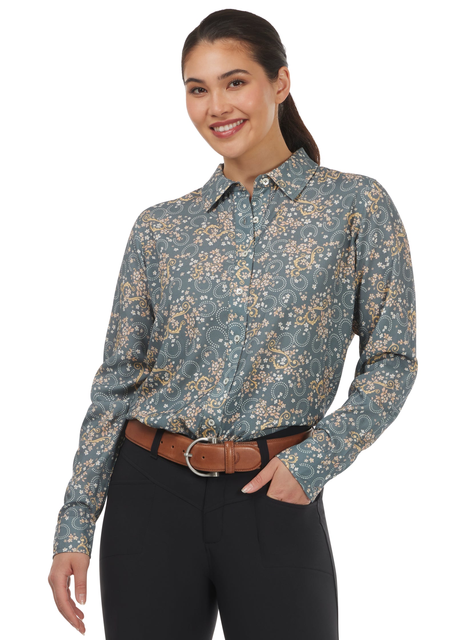 Kerrits Charmed Button Up Shirt CLOSEOUT