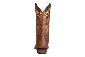 TuffRider Men's Lamar Wide Square Toe Western Boot- Brown- 8