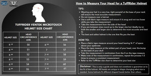 TUFFRIDER VENTEK MICROTOUCH HELMET- BLACK- 6 3/4