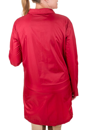 Equine Couture Ladies Downpour Rain Jacket- Red- XS