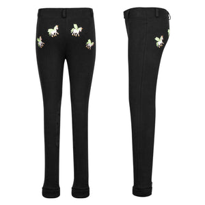 TuffRider Children's Unicorn Pull-On Jodhpurs - Black - 8