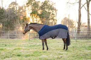 TuffRider Hybrid Standard Neck Cooler-Navy/Gray-75