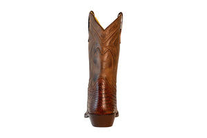TuffRider Men's Hayden Wide Round Toe Western Boot- Brown- 10