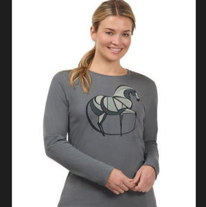 Kerrits Mosaic Horse Long Sleeve Tee