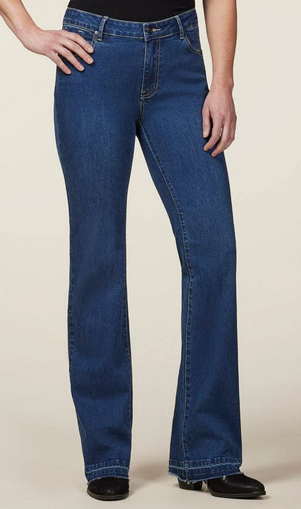 EQL By Kerrits In Motion Bootcut Jean with Raw Hem CLOSEOUT