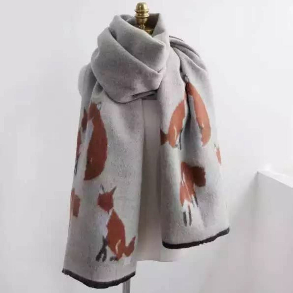 Tallyho Mr Fox Soft Winter Scarf Shawl