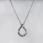 Cali Loop Horseshoe Necklace- Silver
