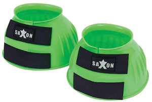 Saxon Double Tape PVC Ribbed Bell Boots CLOSEOUT - The Carousel Horse 