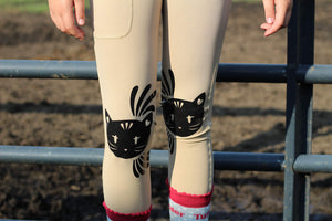 TuffRider Stella Girls Riding Tights - Safari - XL