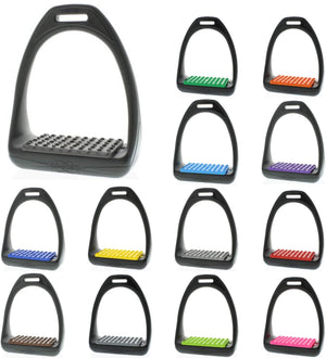 Compositi Pair Of Soft Reflex Stirrups - Black / Black