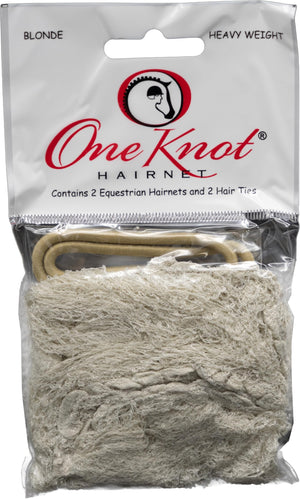 ONE KNOT One Knot Heavy Hair Net - Light Brown 2PK