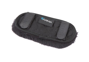 Shires ARMA SupaFleece Chin Guard Black  6"