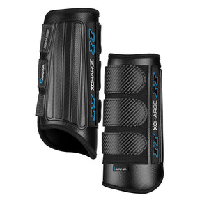Shires Arma Carbon XC Front Cross Country Boots - Black - High Impact Protection Full