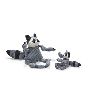 HuggleHounds - Reggie Raccoon Knottie® Plush Dog Toy: Small