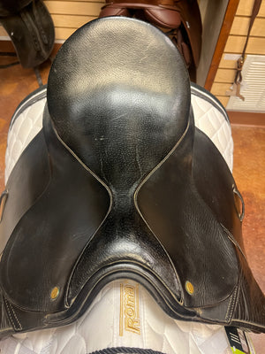USED Pastene Dressage Saddle - 17" Seat Wide Tree