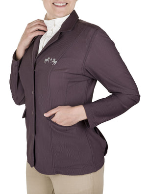 Equine Couture Ladies Equivent Show Coat - Wine Tasting - M
