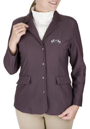 Equine Couture Ladies Equivent Show Coat - Wine Tasting - M