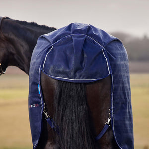 WEATHERBEETA COMFITEC PRELIM TURNOUT 100G NAVY EMBOSSED PLAID 84"
