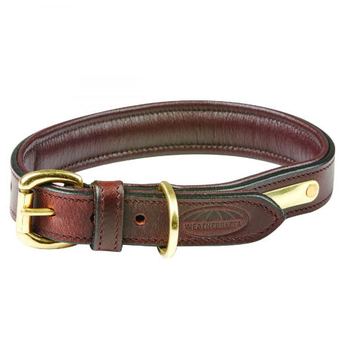 WeatherBeeta Padded Leather Dog Collar