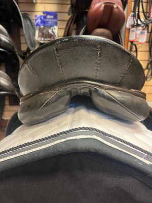USED Pastene Dressage Saddle - 17" Seat Wide Tree