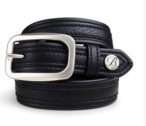 Bates Leather Belt CLASSIC BLACK - The Carousel Horse 