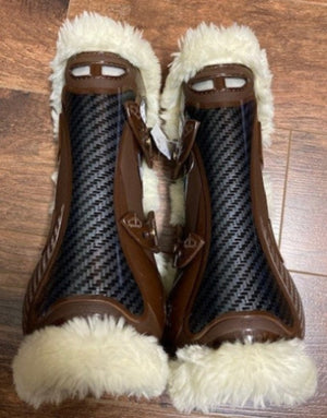 GENTLY USED- Veredus STS Carbon Gel Vento Open Front Boots LARGE BROWN