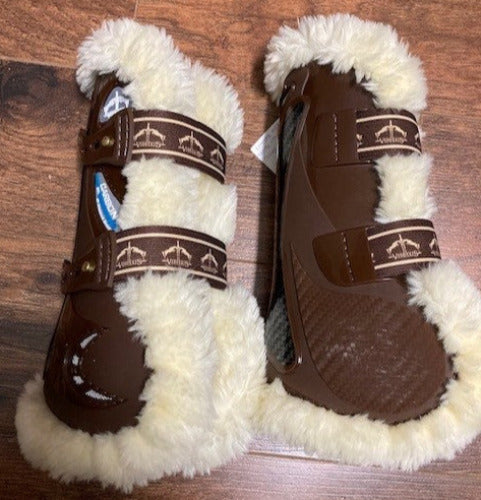GENTLY USED- Veredus STS Carbon Gel Vento Open Front Boots LARGE BROWN