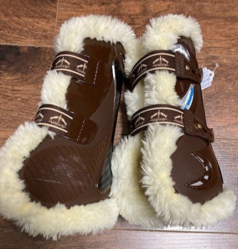 GENTLY USED- Veredus STS Carbon Gel Vento Open Front Boots LARGE BROWN