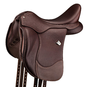 Bates Isabell Icon Dressage Saddle in Luxe Leather BROWN