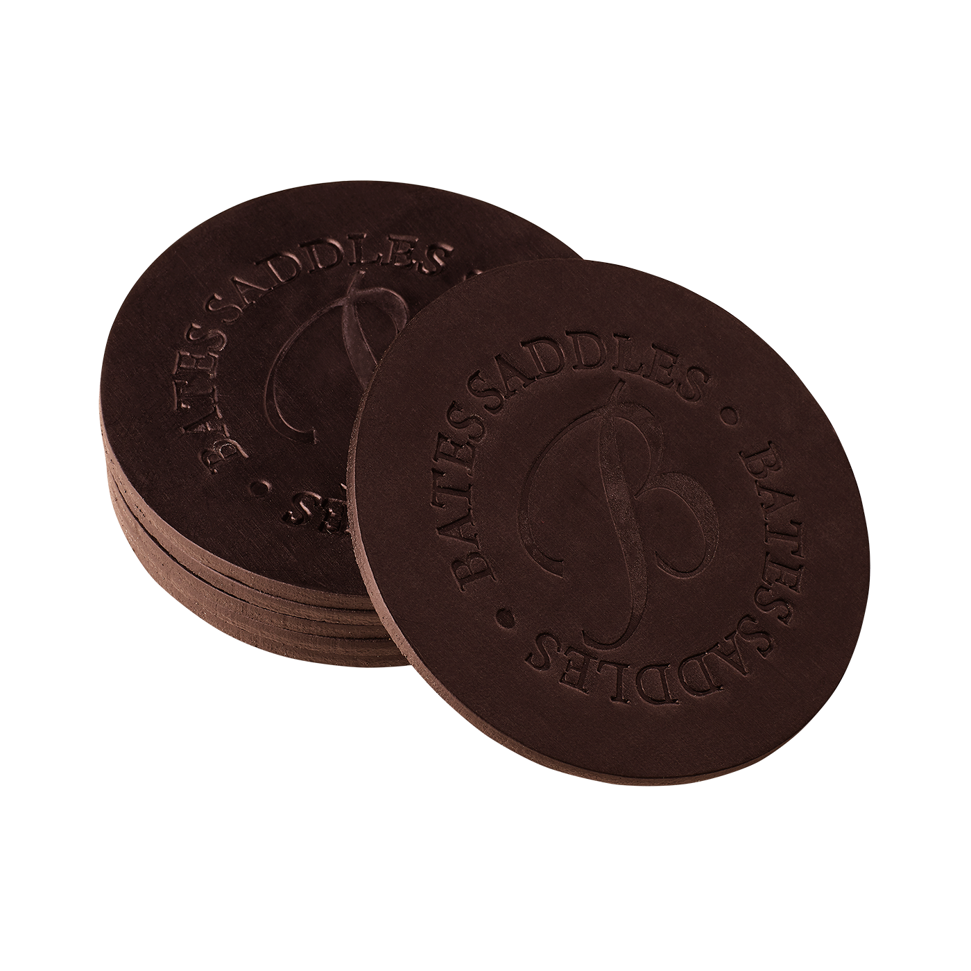 Bates Leather Coasters Set of 6