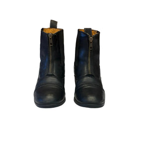 GENTLY USED-Ovation Sport Rider II Child's Zip Paddock Boot, Black size 5