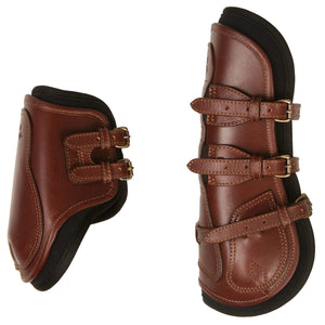 Majyk Equipe Leather Equitation Hind Boot with Impact Protective Removable Liners (Buckle Closures)