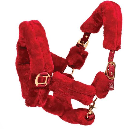 Ovation Rose Gold Fleece Shipping Halter