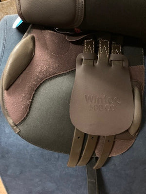 TEST RIDE/DEMO- Wintec 500 Close Contact Saddle with HART BROWN 16.5IN