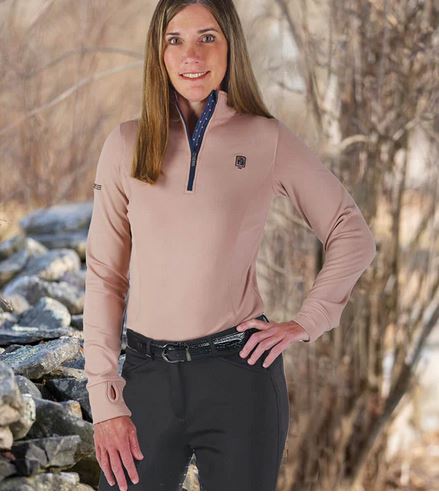 Romfh Aachen Mock Zip Long Sleeve Top-CLOSEOUT