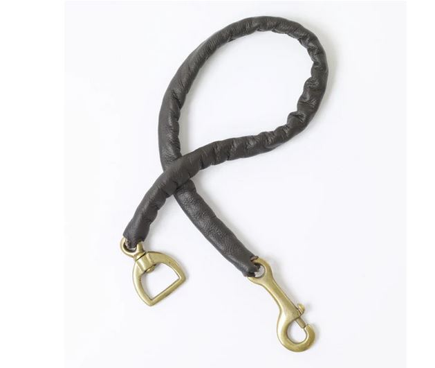 Centaur Leather Covered Stud Chain- 30in